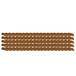 KOTARBAU Set van 100 watersleufdoppen - vensterafvoergatkappen - 45 mm - ASA-kunststof - eiken - vensterafwatering - afwatering - venster PVC - bescherming - afdekking