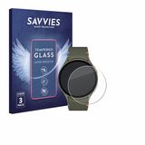 Savvies - Glas Screenprotector voor Samsung Galaxy Watch 7 (44 mm) - Gehard Beschermglas 9H 3 Stuks