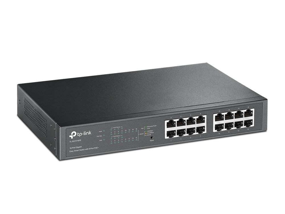TP-Link TL-SG1016PE - 16-Port Gigabit Smart Switch with PoE+
