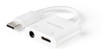 Nanocable 10.24.1206 laptop dock & poortreplicator Bedraad USB 3.2 Gen 1 (3.1 Gen 1) Type-C Wit