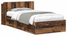 Maison Exclusive - Cadre de lit avec espace de rangement, en bois recyclé, 80 x 200 cm, fibre de bois