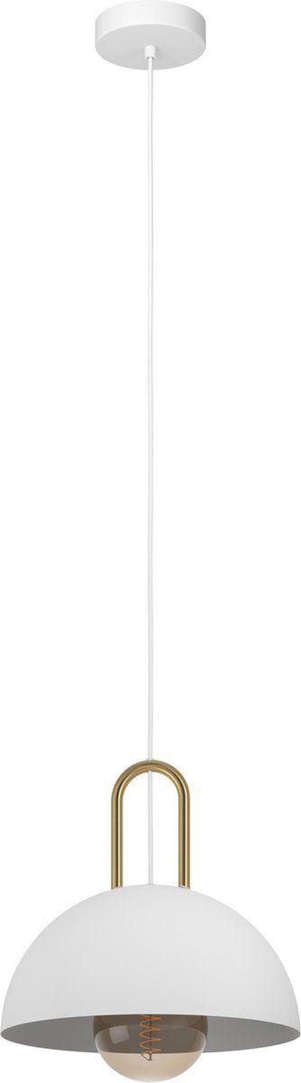 EGLO Calmanera Hanglamp - Ø 32.5 cm - Wit/Geelkoper - Staal