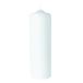 Rayher 3140700 stompkaars, wit, rond, 100% paraffine, hoogte 8 x 8 x 25 cm, ronde kaars, doopkaars, onbewerkte kaarsen om te versieren en te knutselen