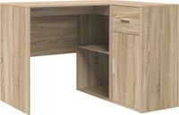 vidaXL Hoekbureau met lade, Sonoma eiken, 102 x 88 x 75 cm