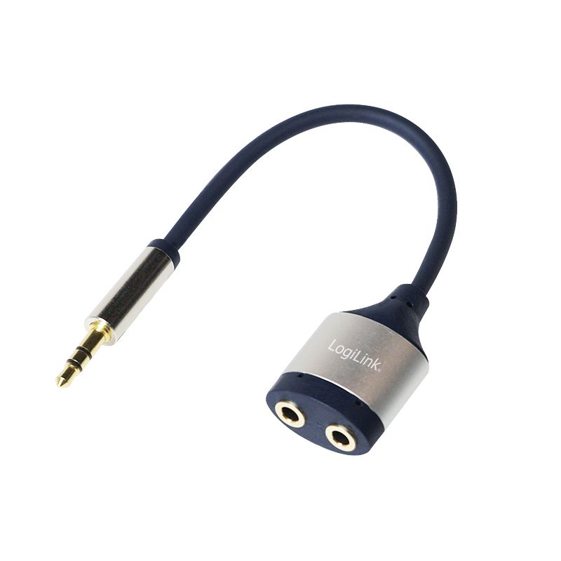LogiLink CA1100 Audio Splitter Blauw