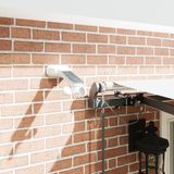 vidaXL Parasol électrique avec LED et capteur 4 x 3,5 m Blanc