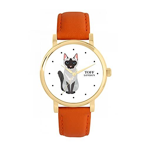 Toff London Siamese kattenhorloge