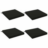 vidaXL - 4-Piece - Zitkussens - SOEST - 4 - st - 100% - Polyester - Zwart