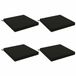 vidaXL - 4-Piece - Zitkussens - SOEST - 4 - st - 100% - Polyester - Zwart