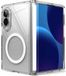 Ringke Fusion Flap Magnetic | Hoesje Geschikt voor Samsung Galaxy Z Fold 8 | Compatibel met MagSafe / Qi2 | Back Cover met Militaire Standaard | Scharnier Bescherming | Transparant