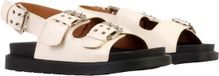 Joia CHEN David Sandalen met riempjes beige Vrouwen Maat 36 Platte sandalen Synthetisch