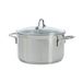 BK Vision 18/10 roestvrij staal Ø 20 cm/2,5 l braadpan met glazen deksel, geschikt voor inductie, ovenvast tot 220 °C, vaatwasmachinebestendig, hoogglans gepolijst, zilver