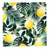 Talking Tables Set van 20 citroensetten, tropische servietten met junglebladeren, wegwerpservies voor binnen of buiten, tuinfeest, zomer, barbecue, picknick, decoupage, 33 cm x 33 cm