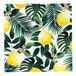 Talking Tables Set van 20 citroensetten, tropische servietten met junglebladeren, wegwerpservies voor binnen of buiten, tuinfeest, zomer, barbecue, picknick, decoupage, 33 cm x 33 cm