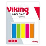 Viking Index Viking 45x12mm assorti neon herplaatsbaar beschrijfbaar 125 vel