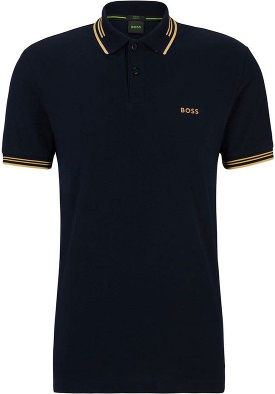 Boss Pau10255848 Polo Met Korte Mouwen Blauw L