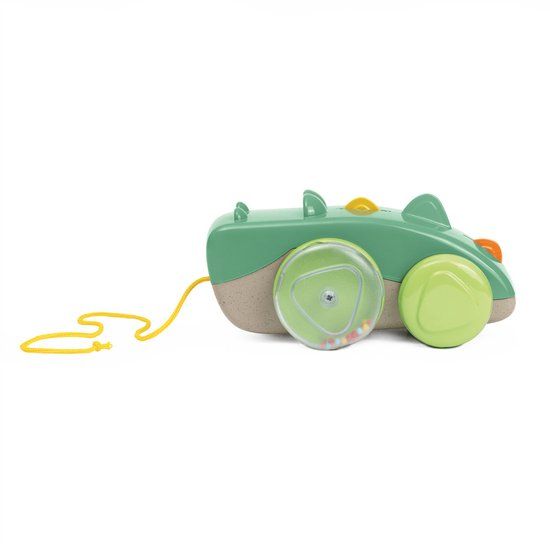 Chicco Krokodil Trekfiguur ECO+ Duurzaam Loopspeelgoed met Geluid (10-36 Maanden)