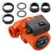 VEVOR LPS32-8S/180 Gietijzeren Circulatiepomp, 3/8 pk, 110 l/min, Warmwatercirculatie, Schroefdraadaansluiting, 3-Snelhedenregeling, Stille Werking, voor Thuisverwarmingssystemen