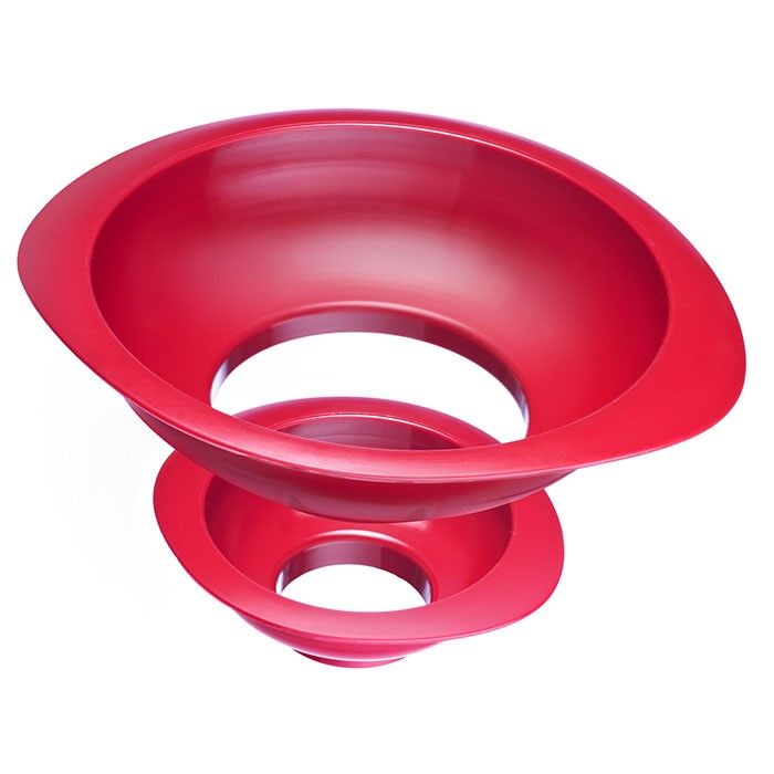 Westmark Twix - Keukentrechters - rood - kunststof - 2 stuks