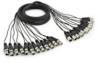 Gear4music XLR (M) - XLR (F) Linkkabel 12/12, 3 m