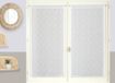 Atout Ciel 1 paar gordijnen, effen, met stangdoorvoer, klaar om op te hangen, 2 x 60 x 120 cm, wit