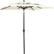 Maison Exclusive Parasol avec mât en aluminium, 3 couches, couleur sable, 2x2 mètres