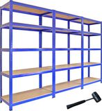 MonsterShop T-rax Stellingkasten - Blauw - 90x45x180 cm - 280kg per plank