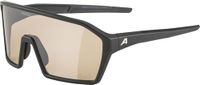 ALPINA RAM Q-LITE V Sportbril voor volwassenen, mat zwart, één maat, 100% UV-A-, uv-B- en UV-C-bescherming