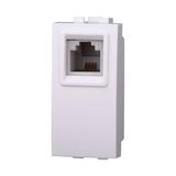 IXTRIMA Telefoonaansluiting RJ11-bus kleur wit compatibel met Bticino Living Light/International 1 stuk
