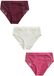 Next Dames Set van 3 slips van modal en kant met hoge taille - Paars