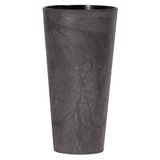 Prosperplast Bloempot Tubus Slim Effect Antraciet Kunststof 8L