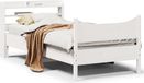 Maison Exclusive - Lit cadre avec tête de lit blanc 75x190cm bois de pin massif