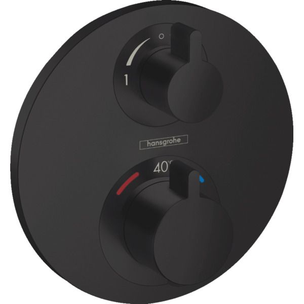 Hansgrohe Ecostat S Thermostaat Stop-/Omstelkraan Mat Zwart 15758670