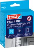 tesa INSECT STOP Clamp Mounting Set - adapter voor montage aluminium deurframe zonder boren - wit