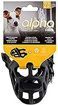 ZEUS Alpha TPR Muzzle for Small Dogs, Comfort Fit Design, Black
