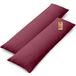 NatureMark 2-pack jersey kussensloop kussenslopen zijslaper hoofdkussen nekkussen vele maten en kleuren OEKO-TEX (40 x 145 cm (zijslaper / zoogkussensloop), Bordeaux rood)