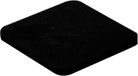 Gb Plaque haute pression 3 x 70 x 70mm ABS Noir