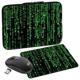 PEDEA Design beschermhoes notebook tas 10,1 inch / 13,3 inch / 15,6 inch / 17,3 inch 13,3 inch + Maus und Mauspad matrix