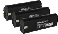 vhbw 3x batterie compatible avec Mikrofyn Mikrolaser ML-15i, ML-2, ML 13X, ML-14i, ML 11X, ML 10X, ML 11LD, ML 10LD, ML-23 outil (2100 mAh, NiMH, 7,2 V)