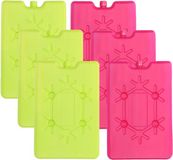Merkloos / Sans marque Humbert Und Brandt Gmbh Voordeelset van 6x koelelementen groen/roze 200 ML en 11 x 16 cm