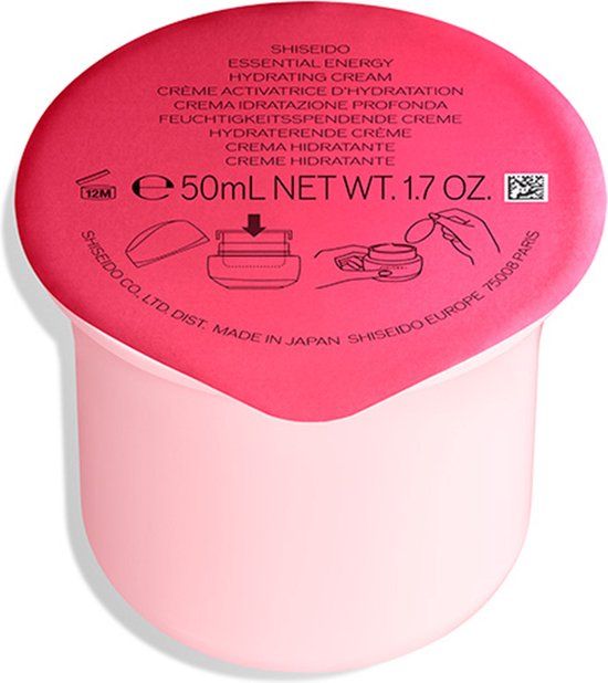 Shiseido Essential Energy Hydrating Cream Refill 50 ml - Unisex - Droge huid - 6M