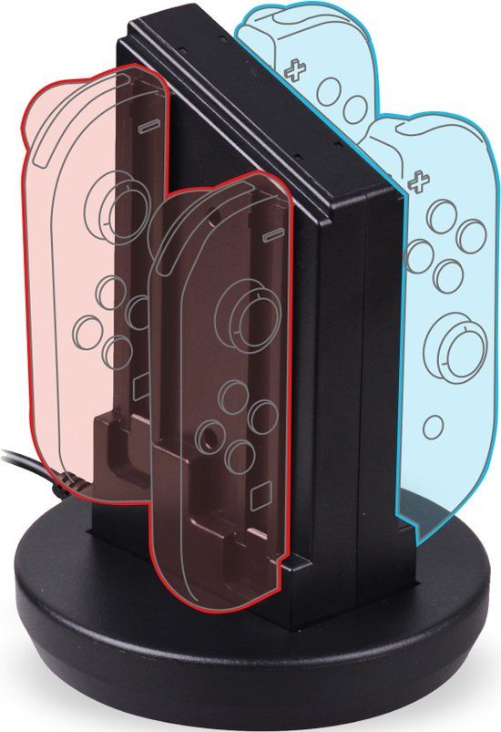 Qware Gaming Joy-Con Charging Dock for Nintendo Switch - Black
