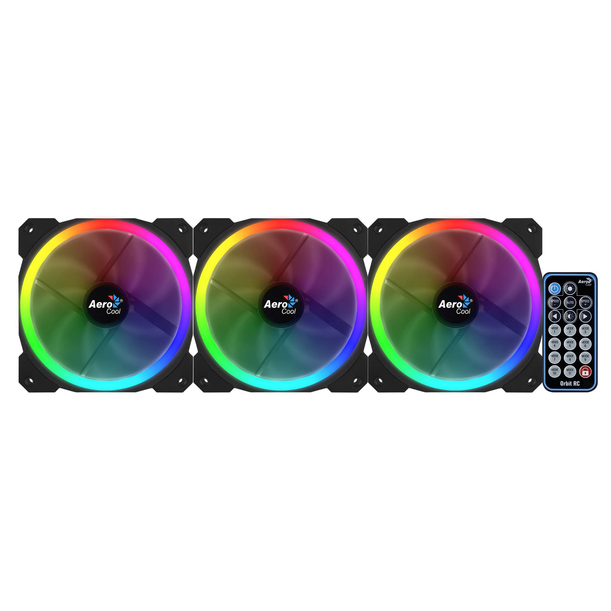 Aerocool Orbit RC - Ventilator - Zwart