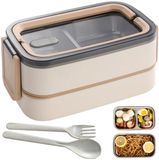 Unyqoos® Lunchbox étanche avec compartiments pour adultes et enfants