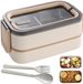 Unyqoos® Lunchbox étanche avec compartiments pour adultes et enfants
