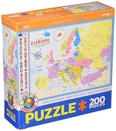 Eurographics EG62005374 Kaart van Europa 200-delige puzzel legpuzzel divers
