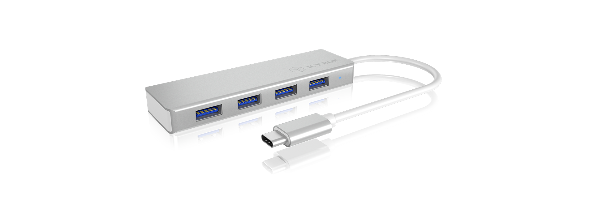 ICY BOX IB-HUB1425-C3 - USB 3.1 Hub - 4 poorten - Zilver
