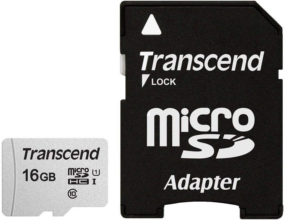 Transcend microSDHC 300S - 16GB - Class 10
