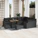 Prolenta Maison Exclusive Tuinset met 12 stukken, zwarte polyrotan loungeset