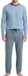 Ammann Heren pyjama Mix & Match copen blue lange mouw 100% Katoen Maat XL